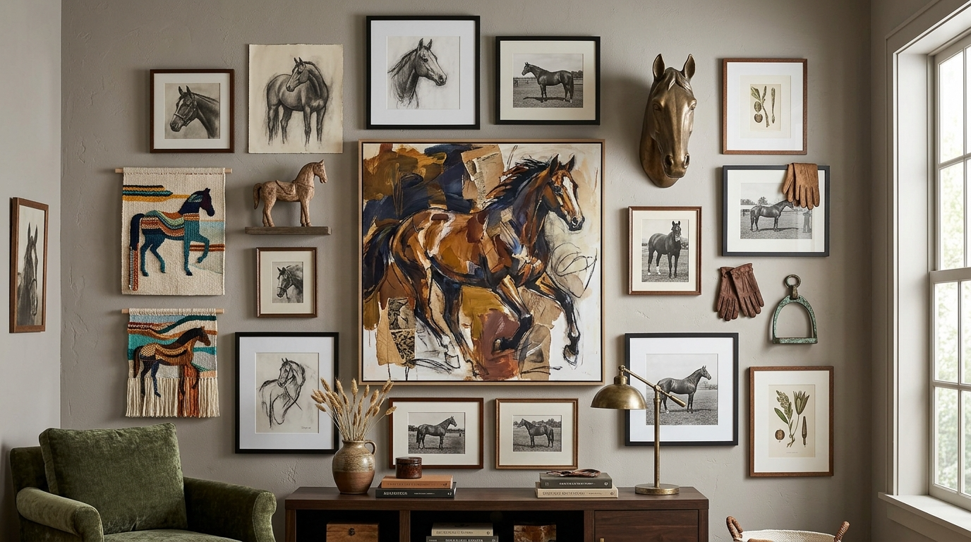 Use equestrian inspired shapes in subtle decor details